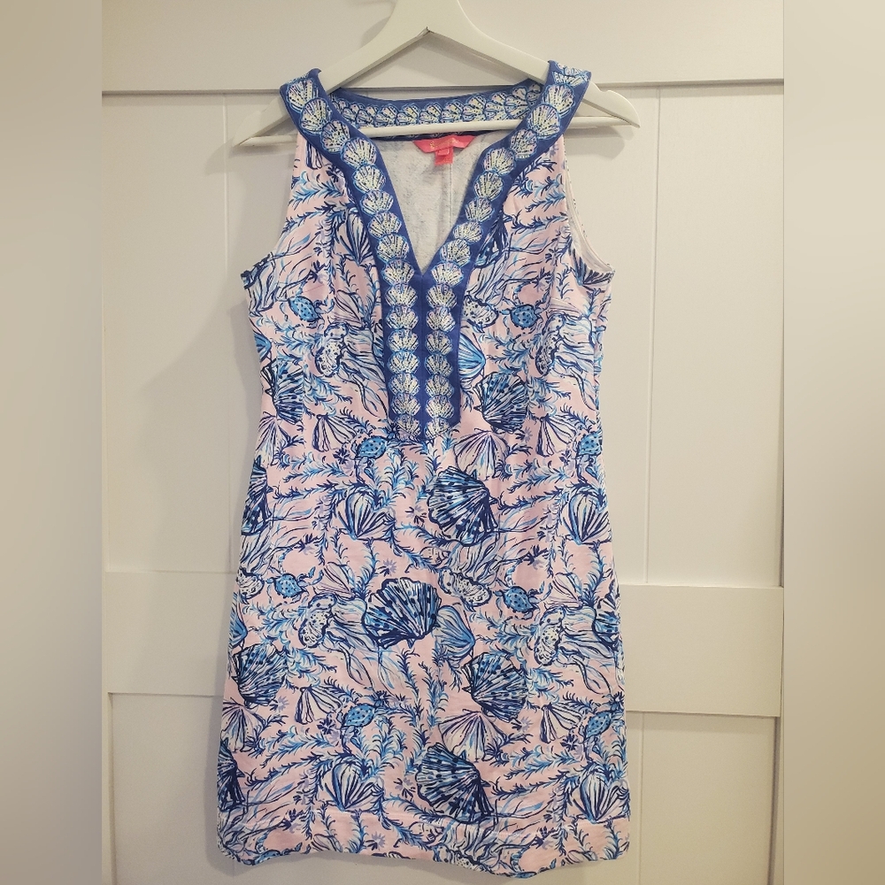 Lilly Pulitzer Santanita Shift Dress in Magnolia Lilac - Picture 3 of 4